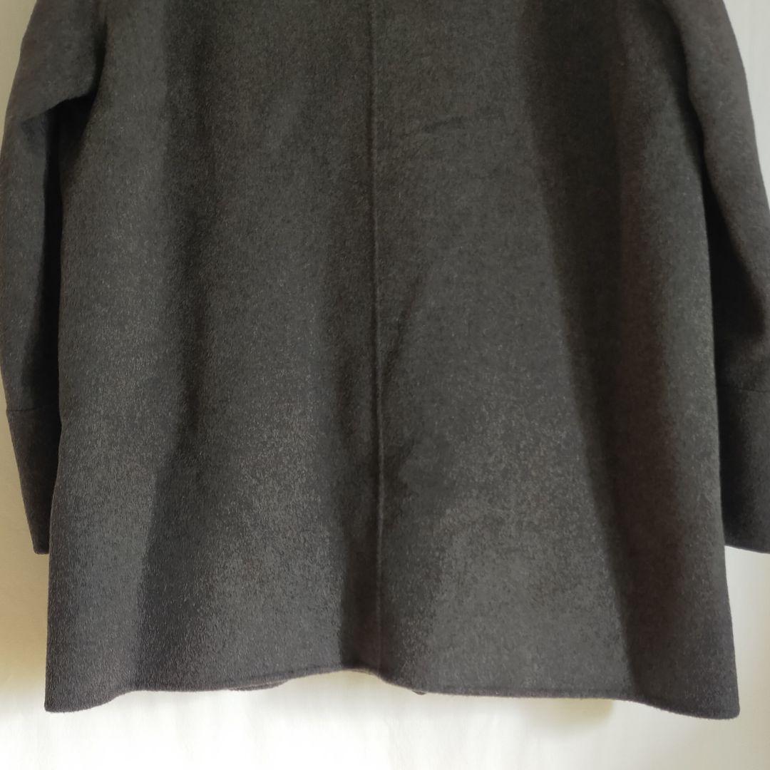 evernavy エバーネイビー ウールリバーPコート【チャコールグレー M】