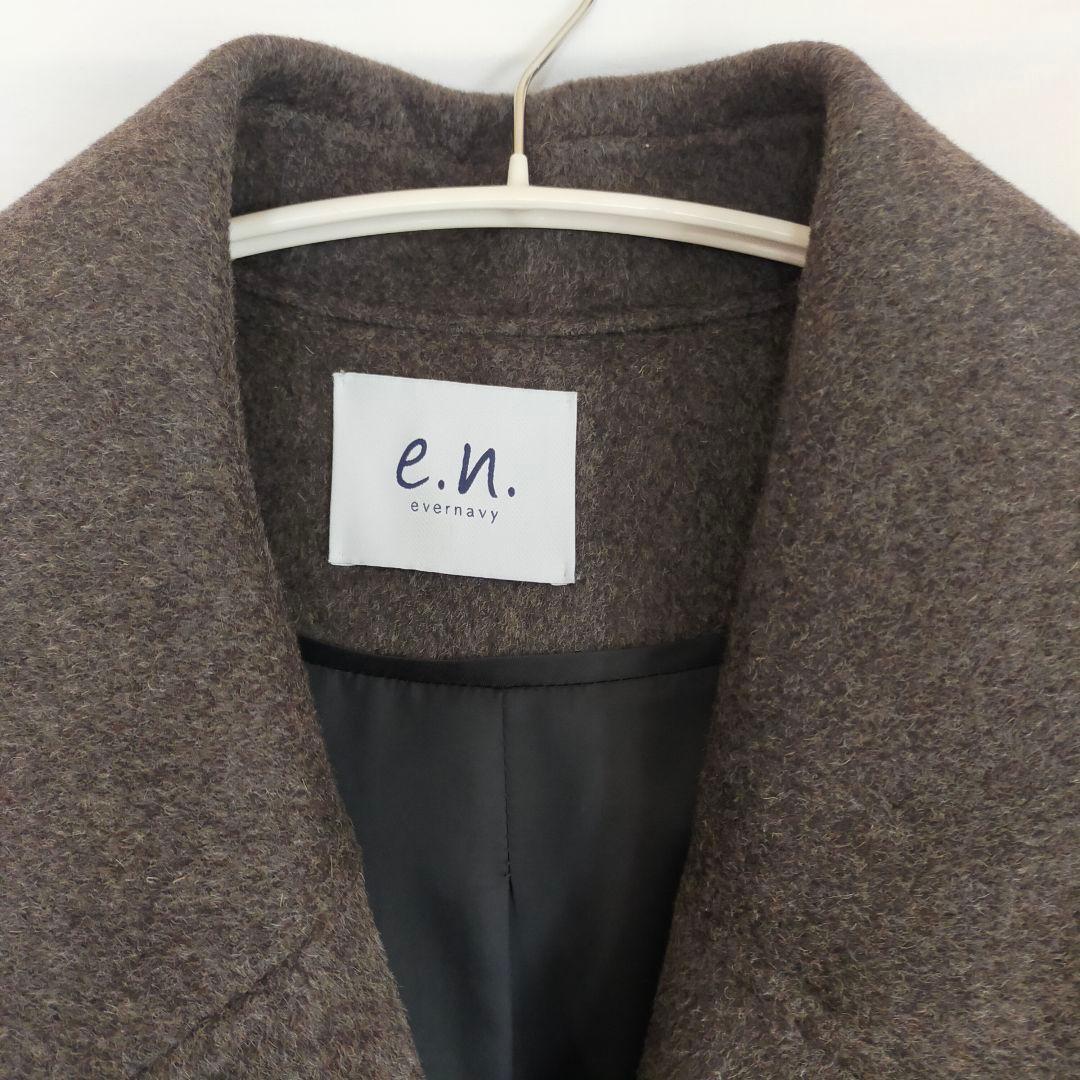 evernavy エバーネイビー ウールリバーPコート【チャコールグレー M】