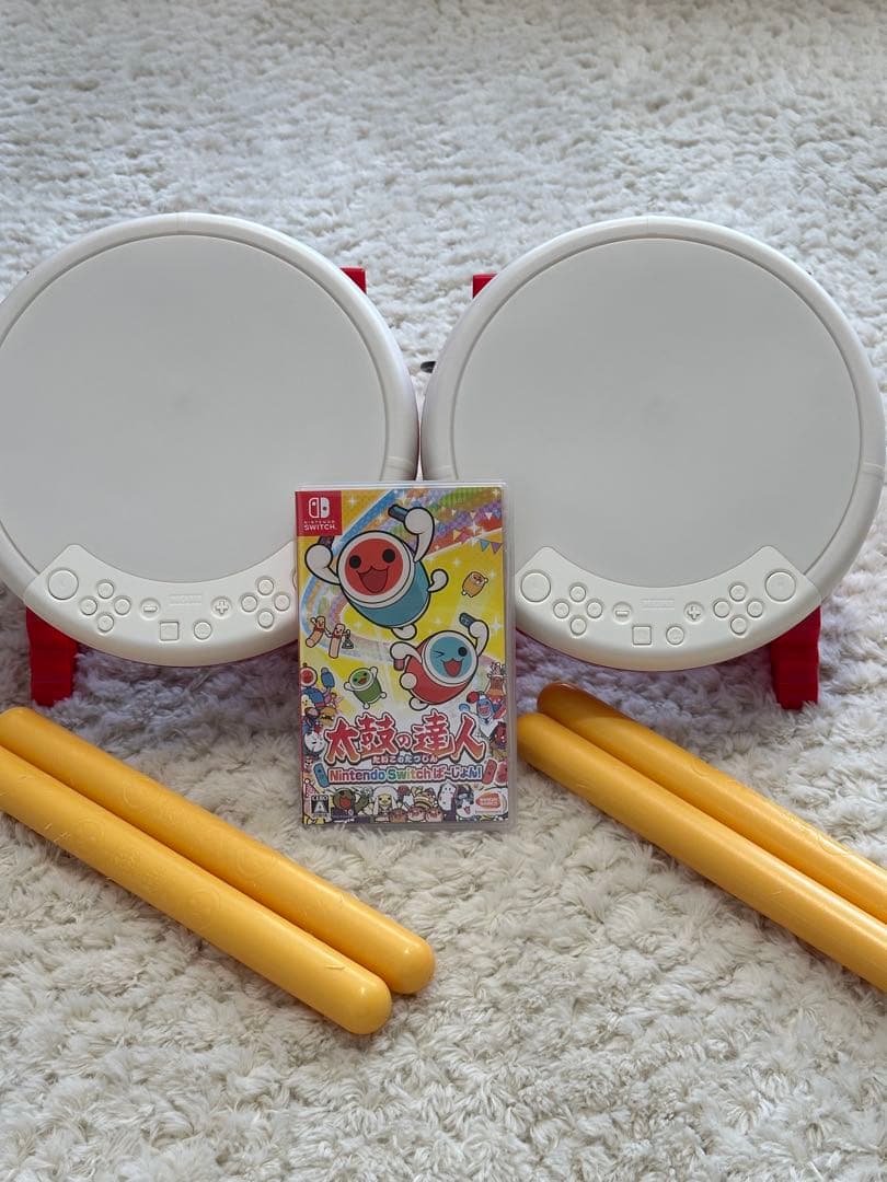 Nintendo Switch 太鼓の達人 ソフト 1つ 太鼓とバチ 2セット