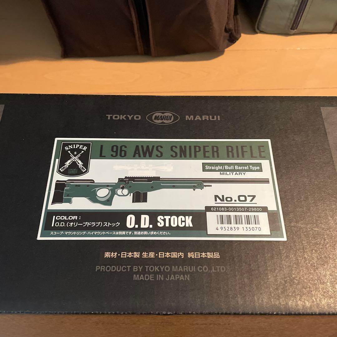 東京マルイ　L96 オリーブドラブ　スコープ、バイポッド、サイレンサー付き