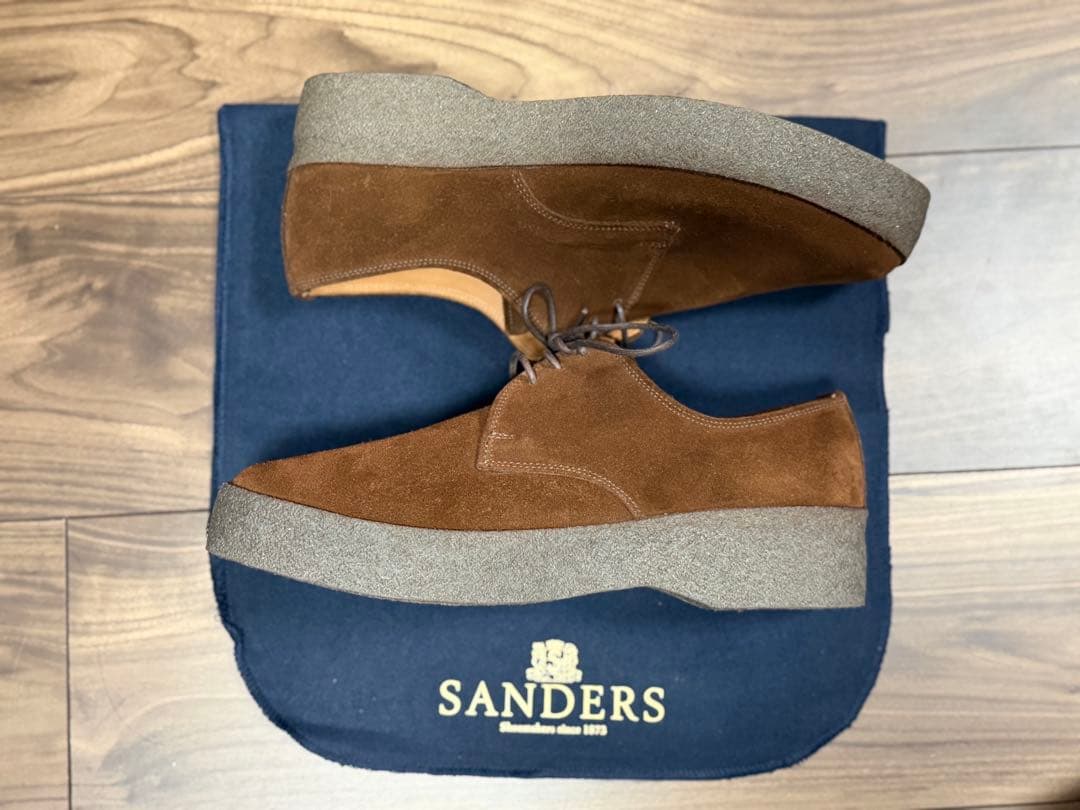【新品未使用】SANDERS BRIT SHOE UK6.5 約25.5cm