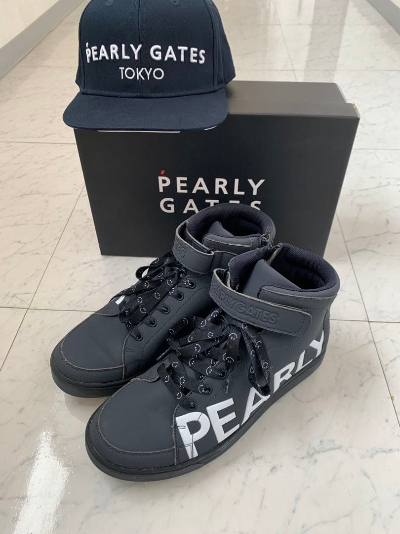 PEARLY GATES /パーリーゲイツ　ゴルフシューズ＋キャップ　26㎝