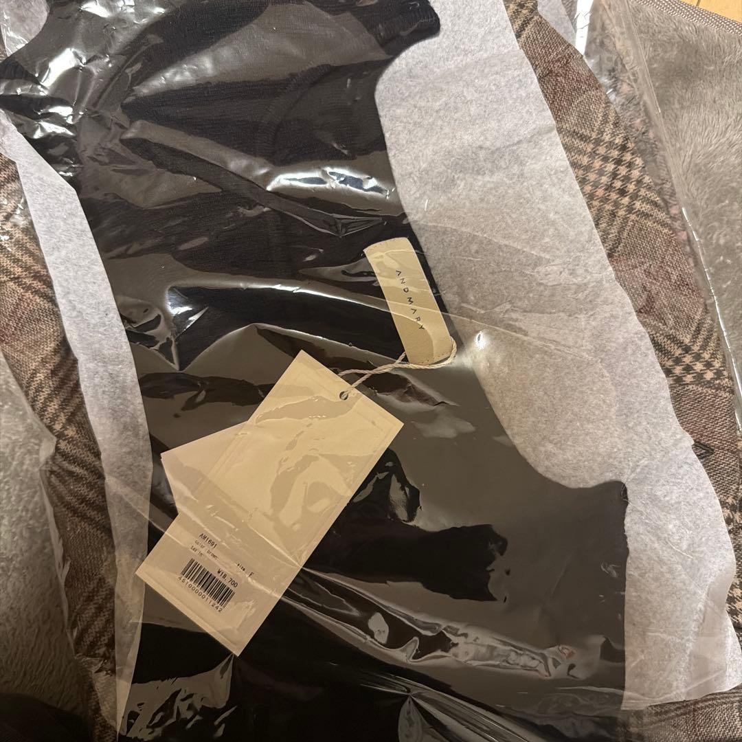 スカート Selena check mini dress brown