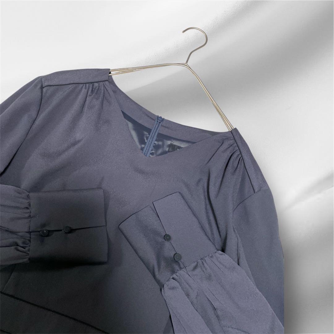 大きいサイズ！untitled/アンタイトル/ジョーゼットロングワンピース３ L