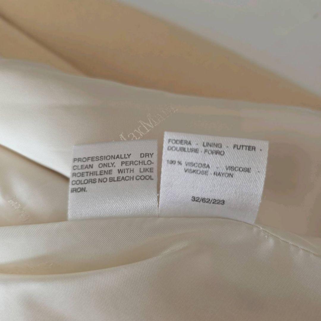 MAX MARA マックスマーラ カシミヤ混 コート アイボリー 白タグ 38