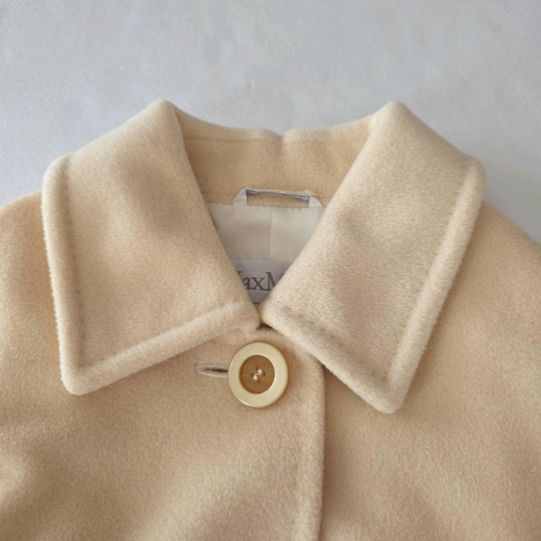 MAX MARA マックスマーラ カシミヤ混 コート アイボリー 白タグ 38