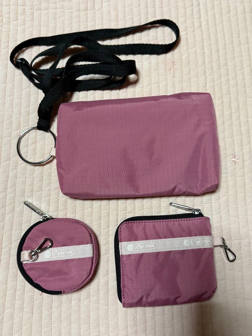 MULTI POUCH WRISTLET/モーヴ/ピーチブラッシュ