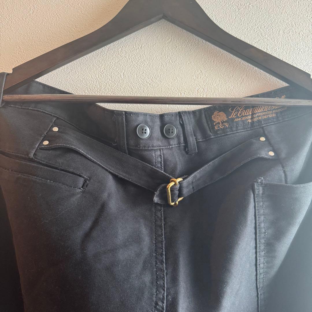 黄*ン様 LE TRAVAILLEUR GALLICE モールスキンパンツ フラ