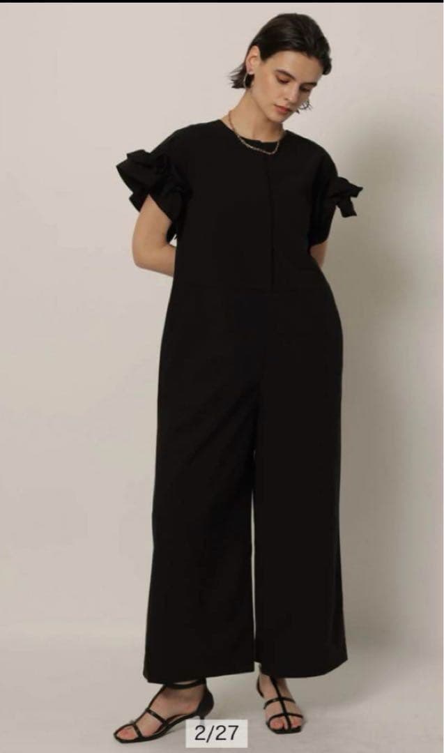 cadune 大人気 黒 オールインワン 34サイズ