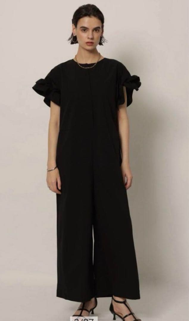 cadune 大人気 黒 オールインワン 34サイズ