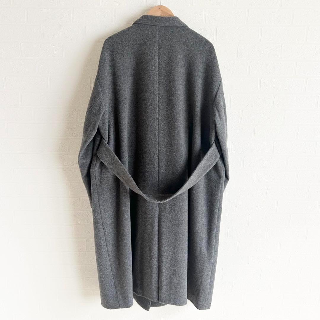 未使用✨北欧暮らしの道具店　3WAYアレンジ襟のかろやかチェスターコート　グレー