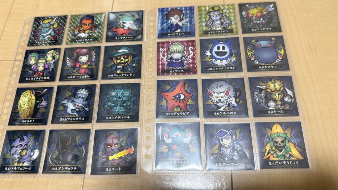 墓場の画廊　真・女神転生 悪魔召喚シール　1弾2弾フルコンプ24枚