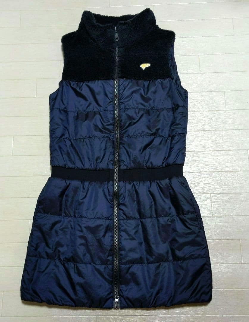 再再再値下げ美品！ビームスゴルフ　中綿ワンピースL　紺ネイビー