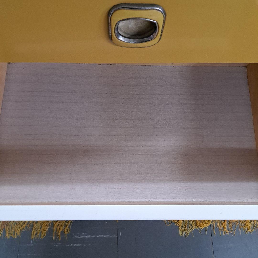 ♡昭和レトロポップ　黄色４段チェスト タンス♡