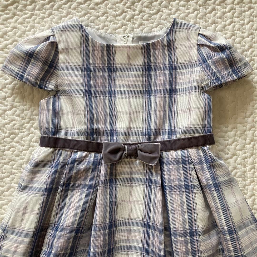 セレモニースーツ 水色 110 ブラウス 120 靴 18cm 入学式 セット