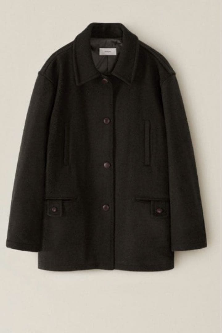 ジャケット・アウター OHOTORO wood half coat