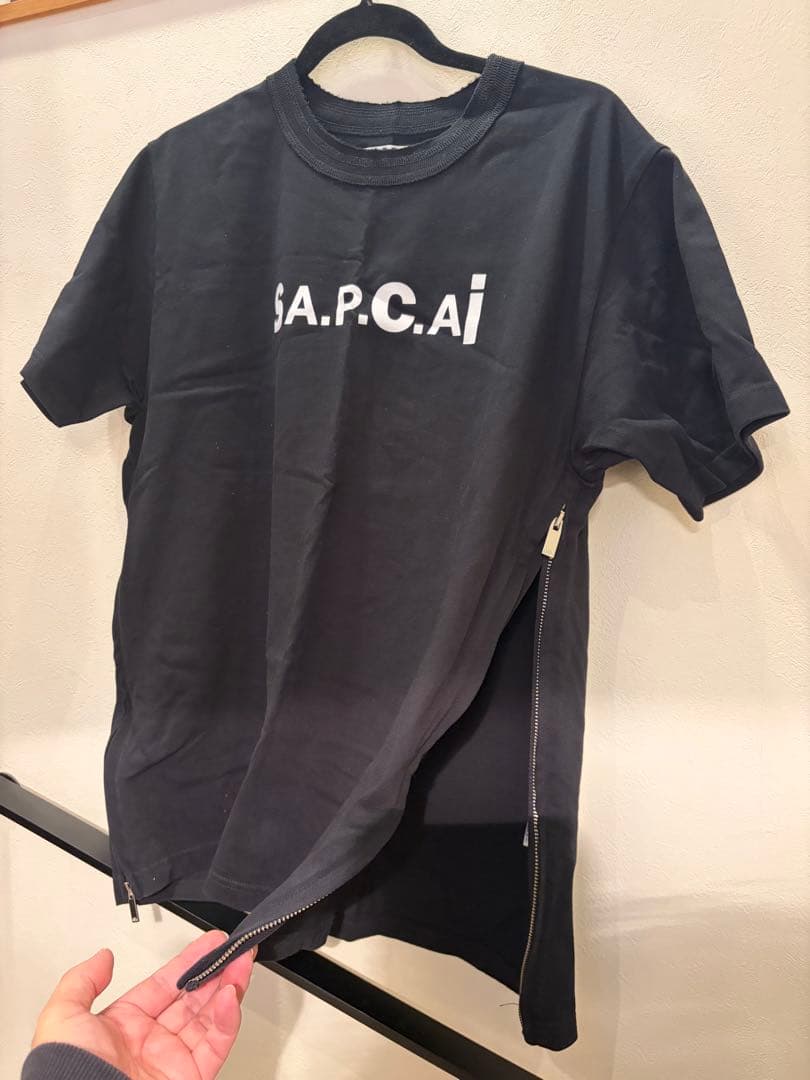 A.P.C. sacai ブラック Tシャツ Lサイズ