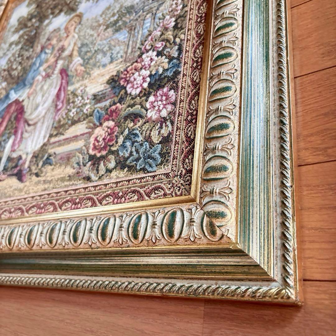 イタリア製　ゴブラン織　絵画