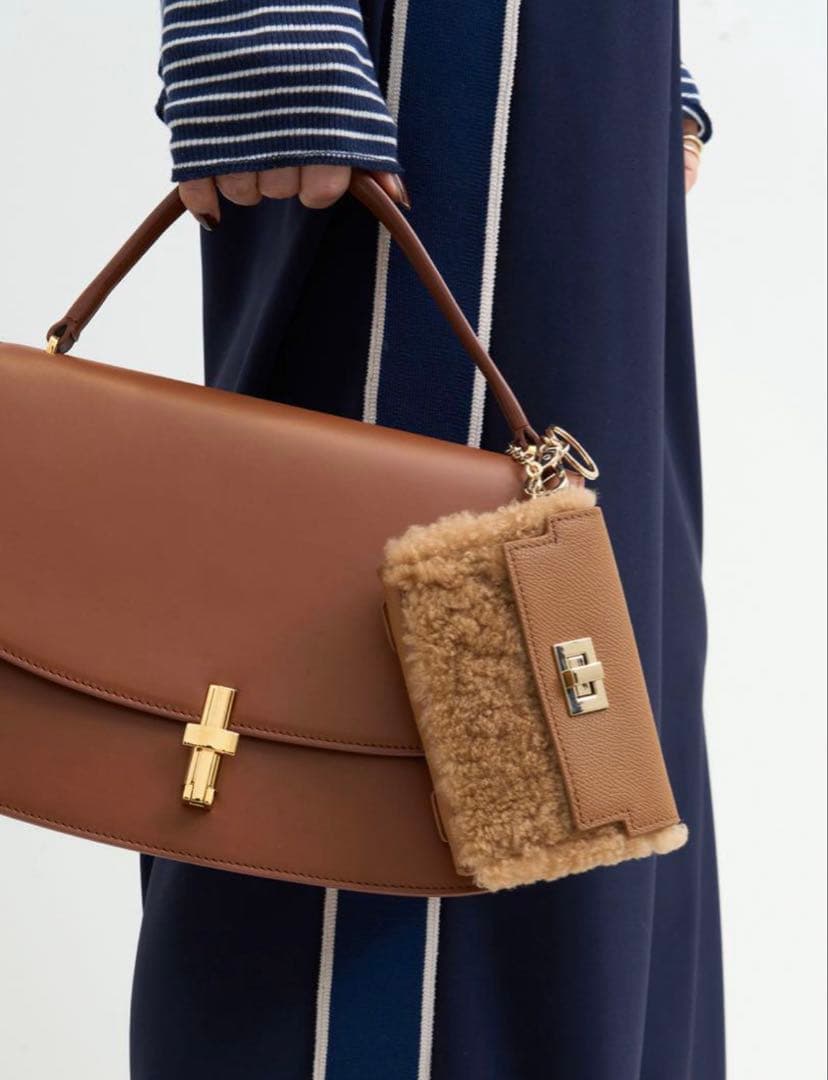 【未使用】GOOD GRIEF!/グッド グリーフ　ボアコンパクトケースチェーン