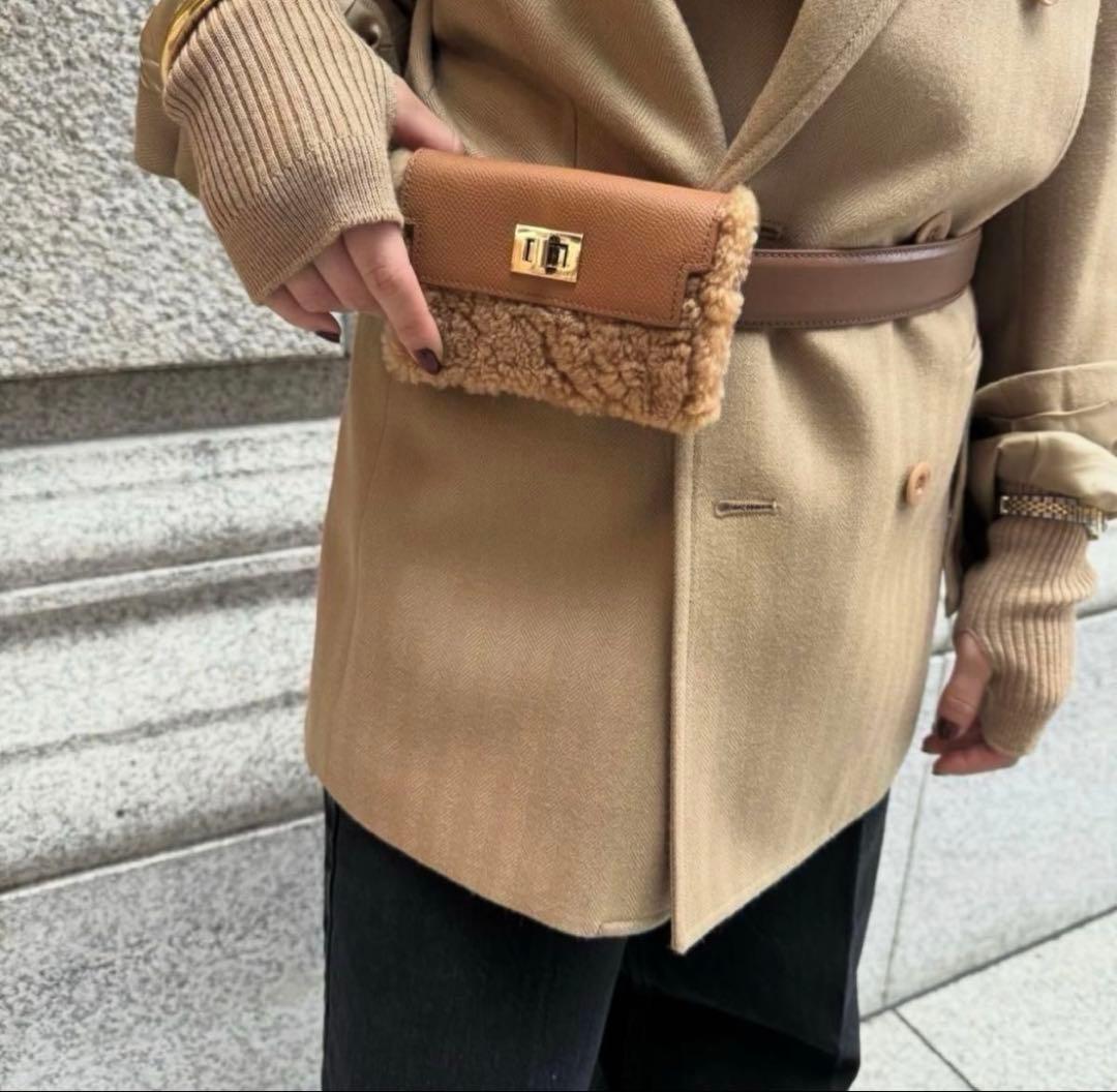 【未使用】GOOD GRIEF!/グッド グリーフ　ボアコンパクトケースチェーン