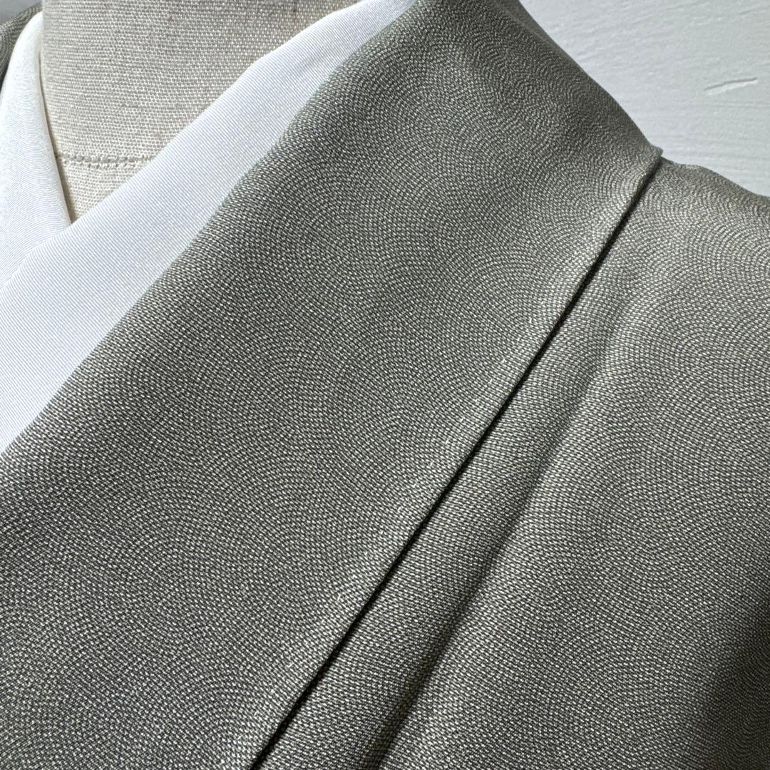 小紋　未使用品　江戸小紋　鮫小紋　紋なし　身丈158 ロ-5