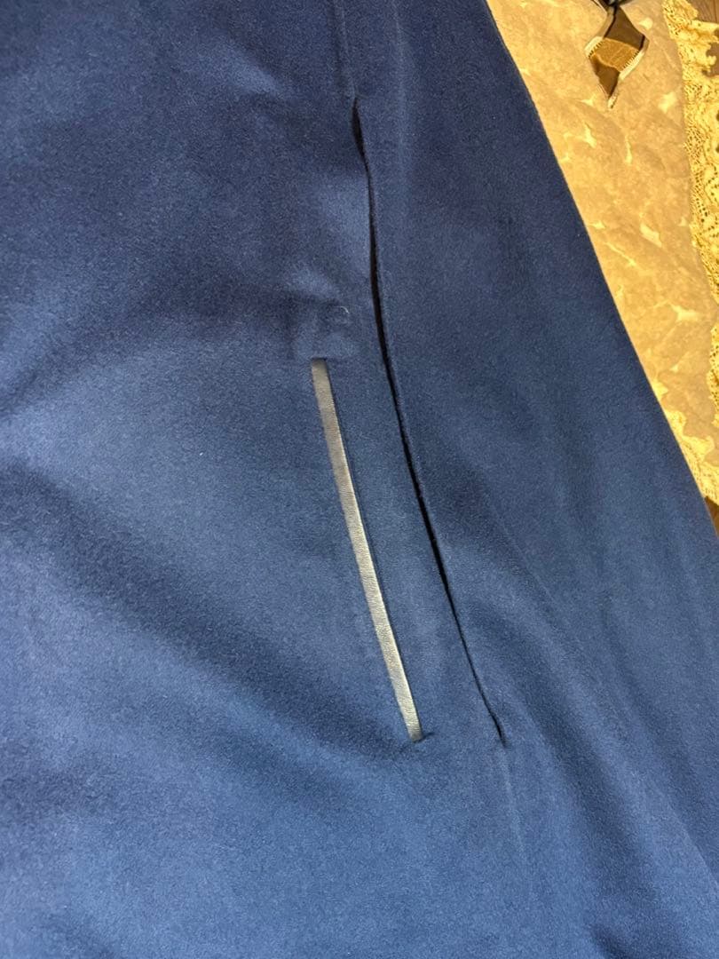 美しいロイヤルブルーロロピアーナカシミアオンリーダブルポンチョ、ケープ、マント