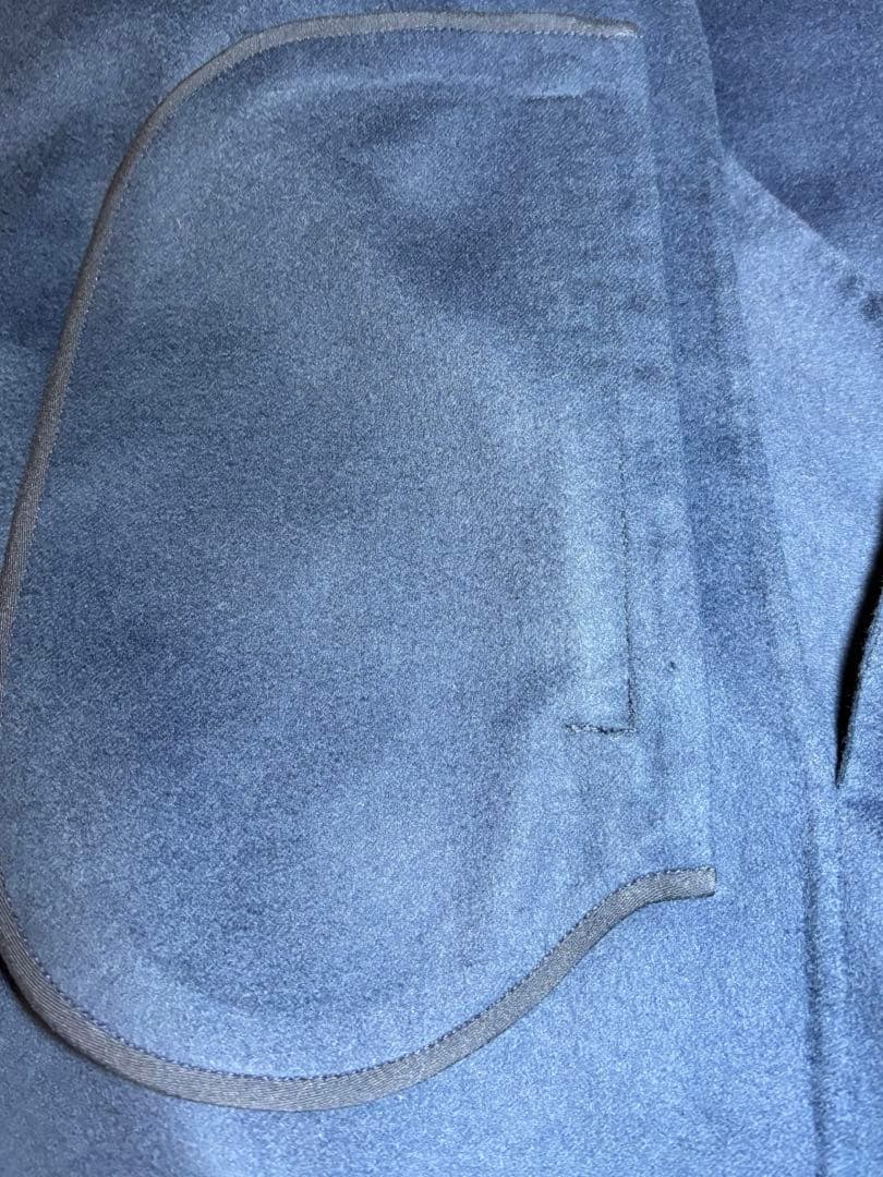 美しいロイヤルブルーロロピアーナカシミアオンリーダブルポンチョ、ケープ、マント