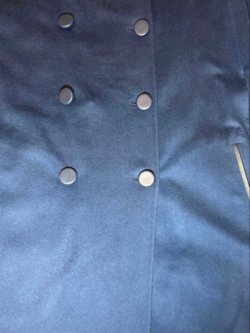 美しいロイヤルブルーロロピアーナカシミアオンリーダブルポンチョ、ケープ、マント