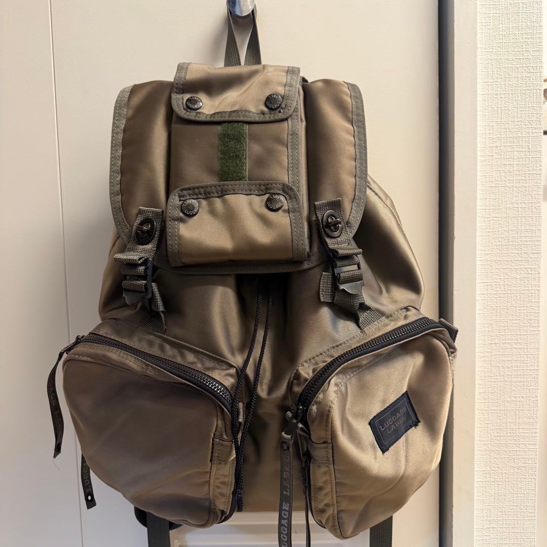 哲*治様 LUGGAGE LABEL ライナー バックパック カーキ系