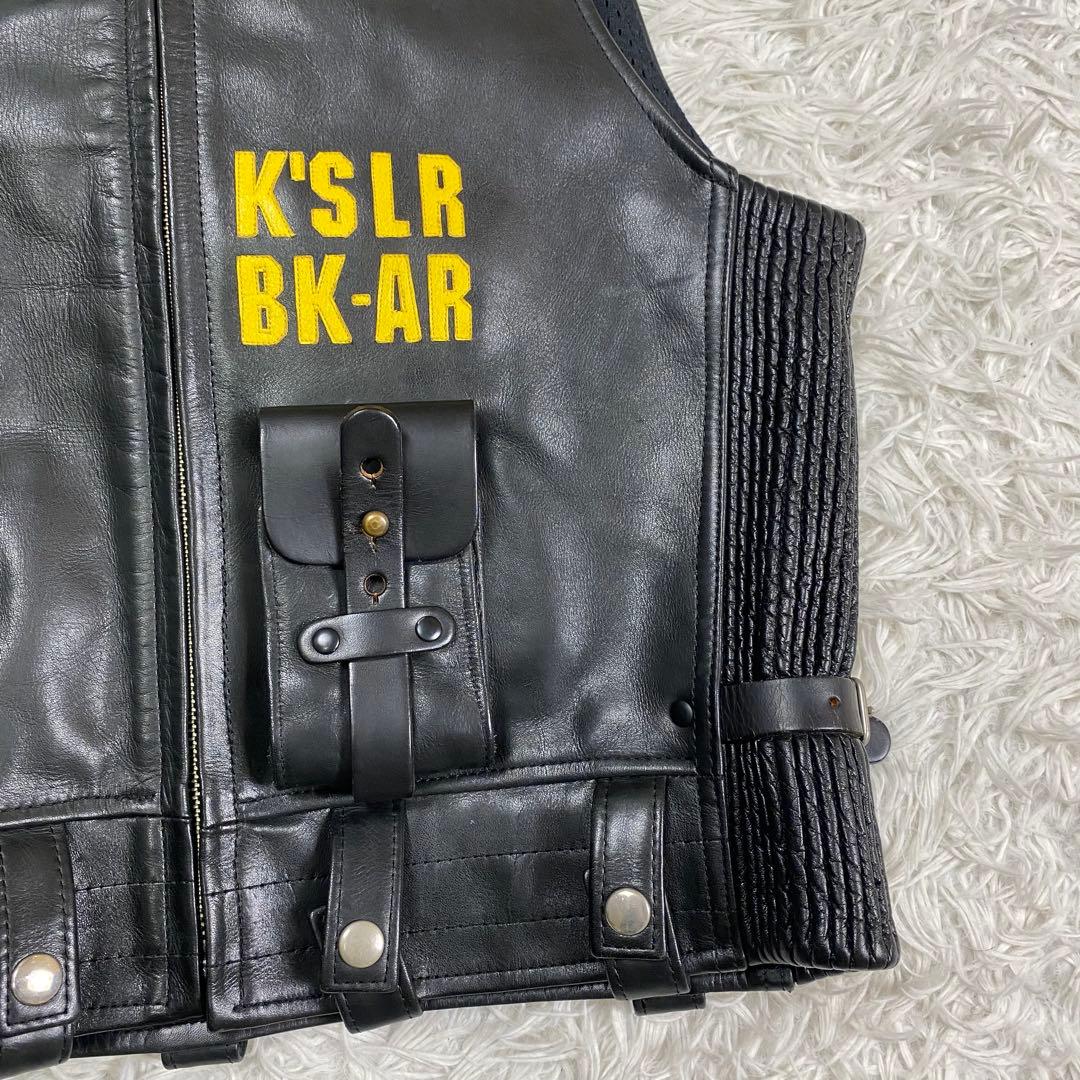 KADOYA カドヤ K'SLEATHER レザーベスト ブラック XL相当