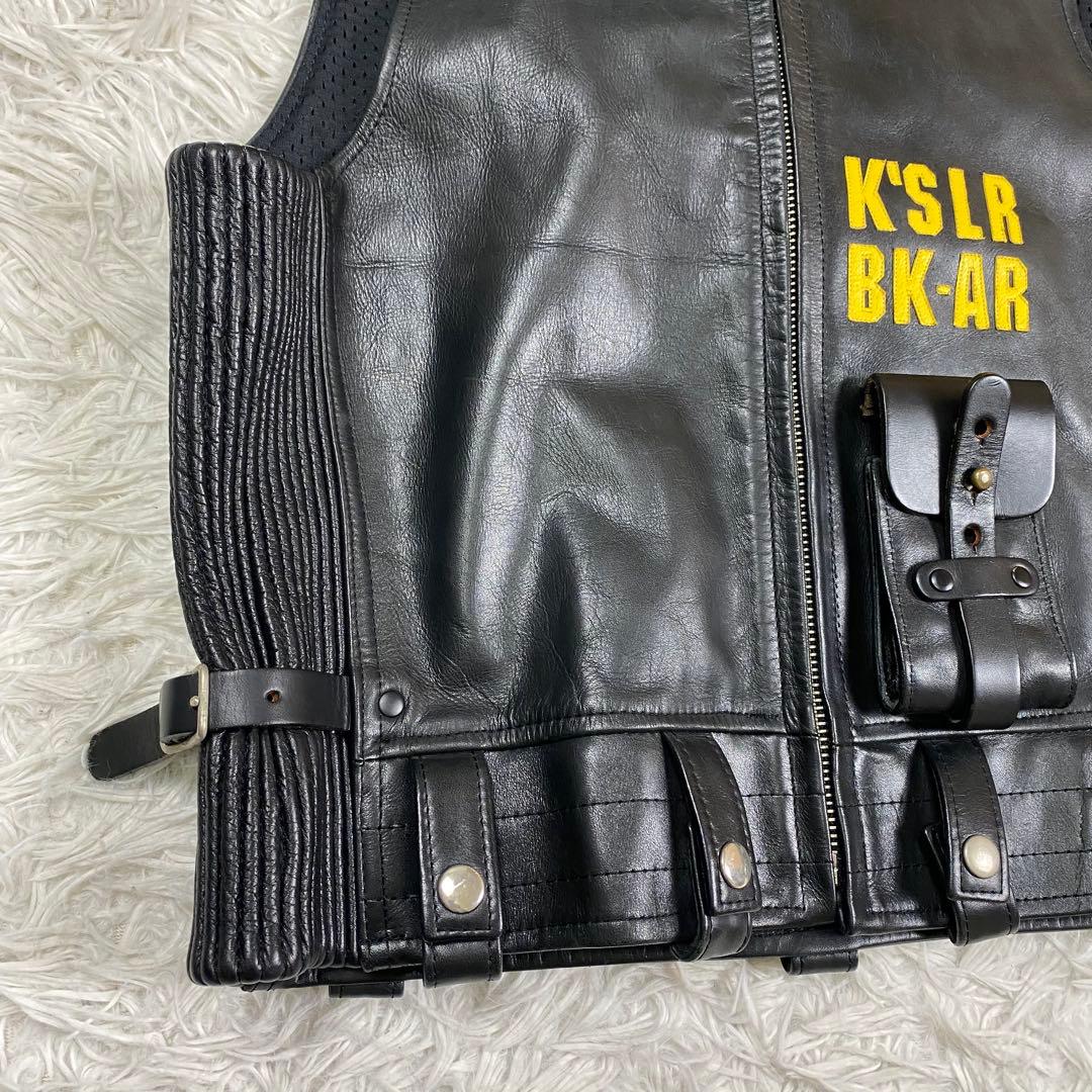 KADOYA カドヤ K'SLEATHER レザーベスト ブラック XL相当