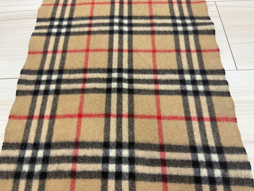 バーバリー　カシミア　マフラー　ベージュ　ストール