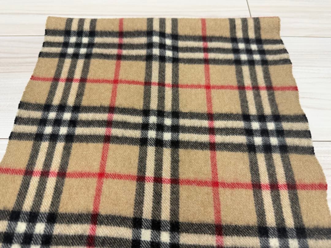 バーバリー　カシミア　マフラー　ベージュ　ストール