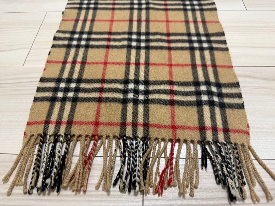 バーバリー　カシミア　マフラー　ベージュ　ストール