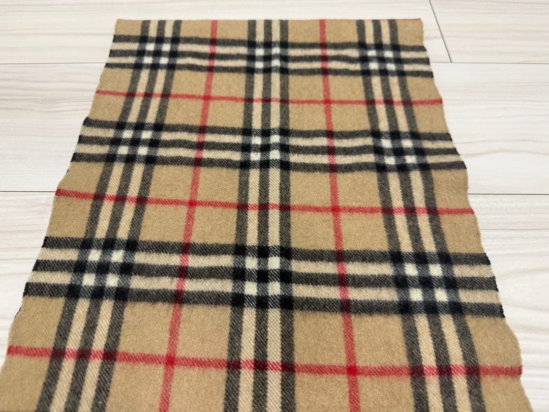 バーバリー　カシミア　マフラー　ベージュ　ストール