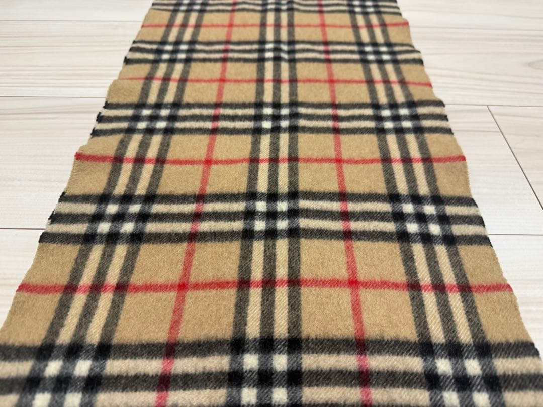 バーバリー　カシミア　マフラー　ベージュ　ストール