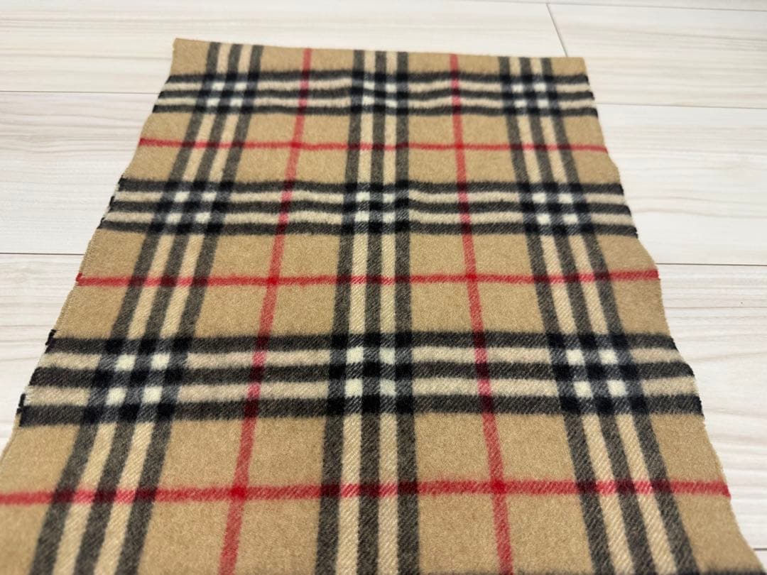 バーバリー　カシミア　マフラー　ベージュ　ストール