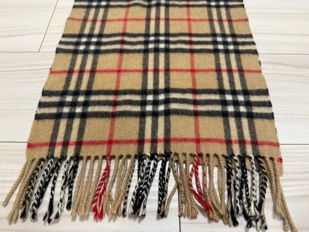 バーバリー　カシミア　マフラー　ベージュ　ストール