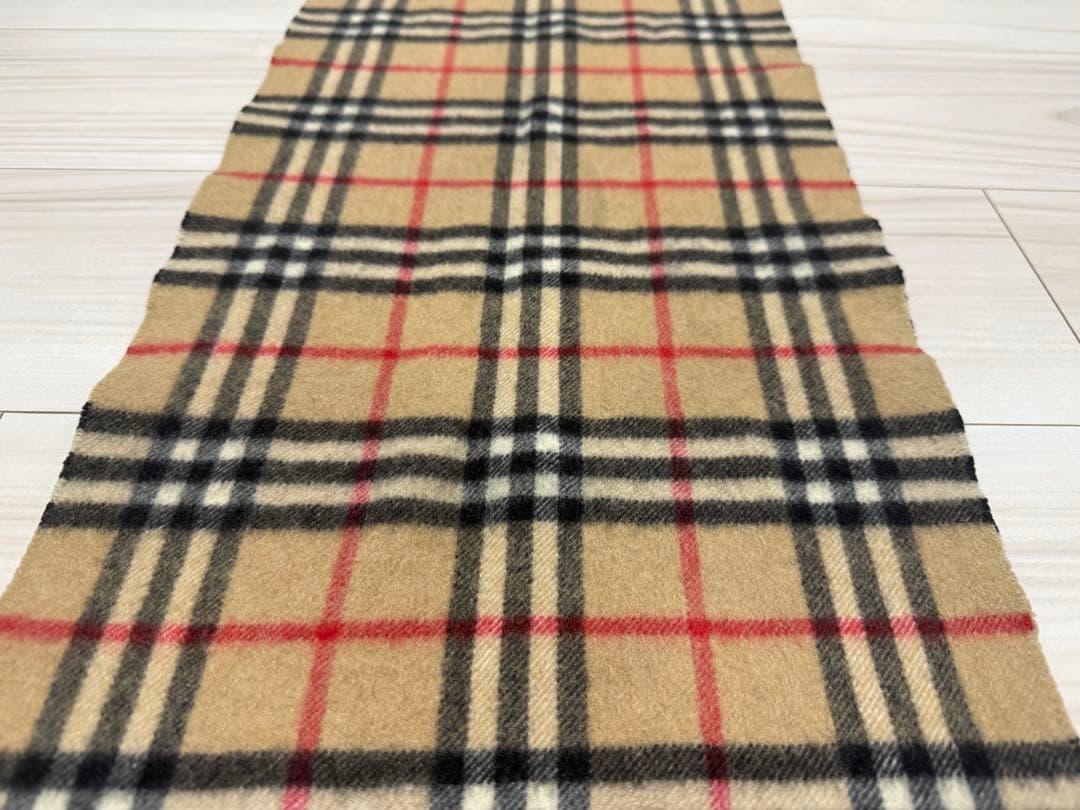 バーバリー　カシミア　マフラー　ベージュ　ストール