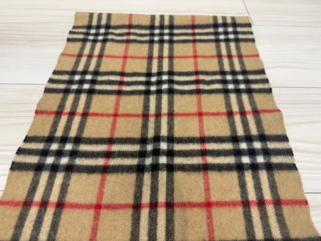 バーバリー　カシミア　マフラー　ベージュ　ストール