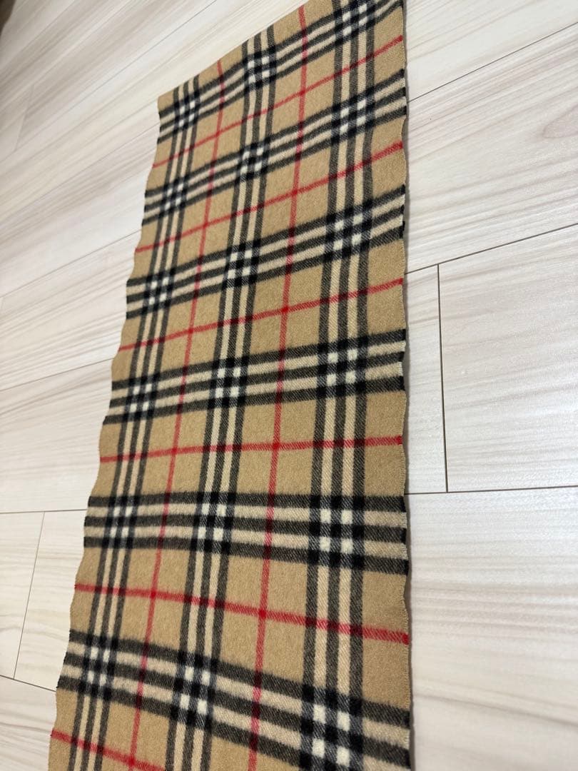 バーバリー　カシミア　マフラー　ベージュ　ストール