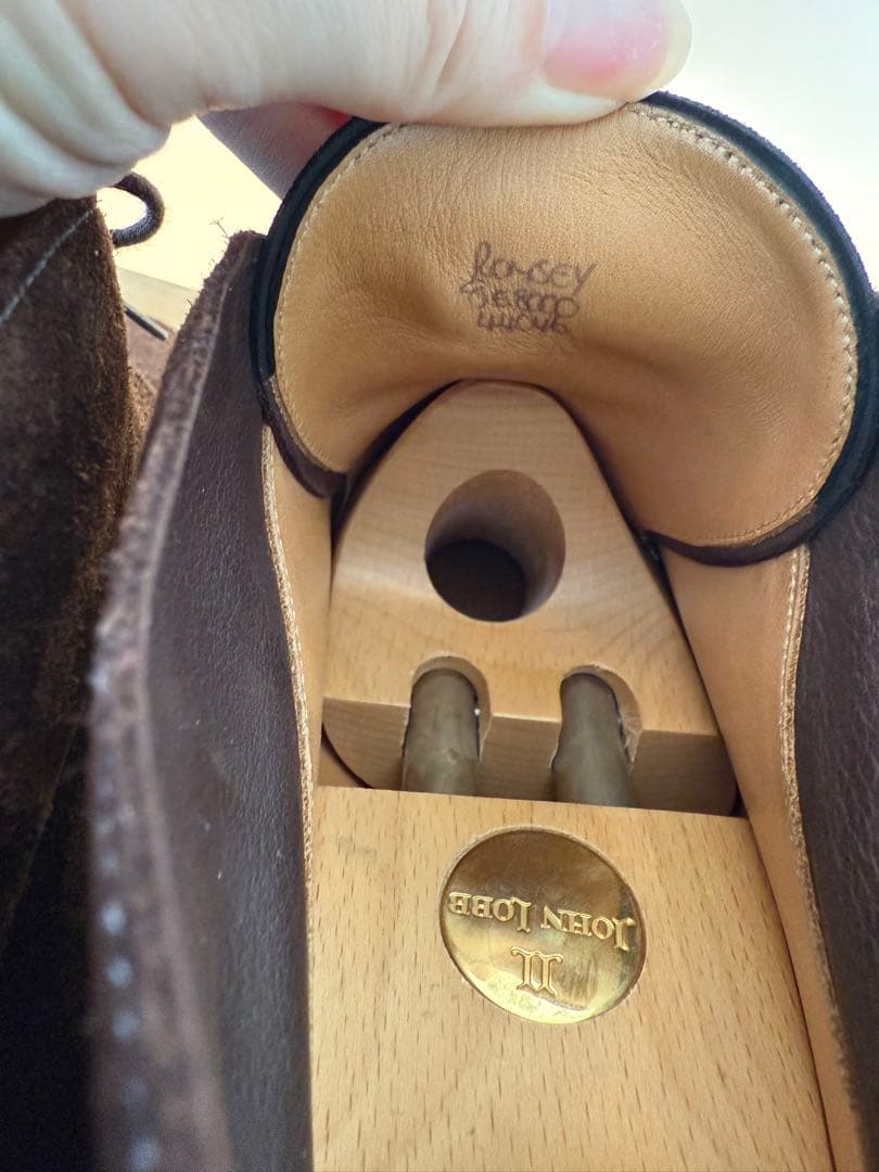 JOHN LOBB LOPEZ ロペス スエードローファー ブラウン