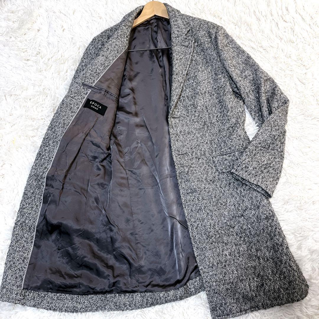たから‼️epoca uomo エポカウォモ ツイード チェスターコート