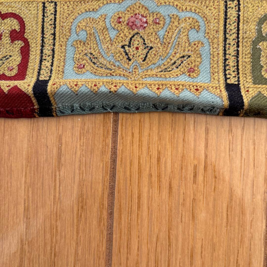 エトロ 大判ショール 128×128 ウールカシミア