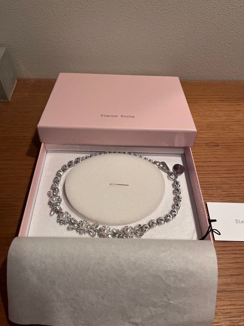 【極美品】Pearl Crystal Daisy Floret Necklace