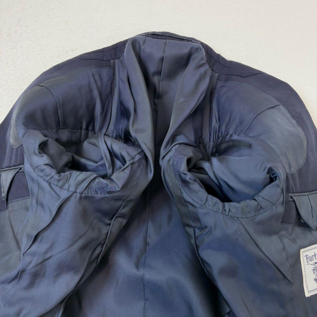 バーバリーズ　紺ブレ　金ボタン　ダブル　ブレザー　ネイビー　ジャケット　7AB