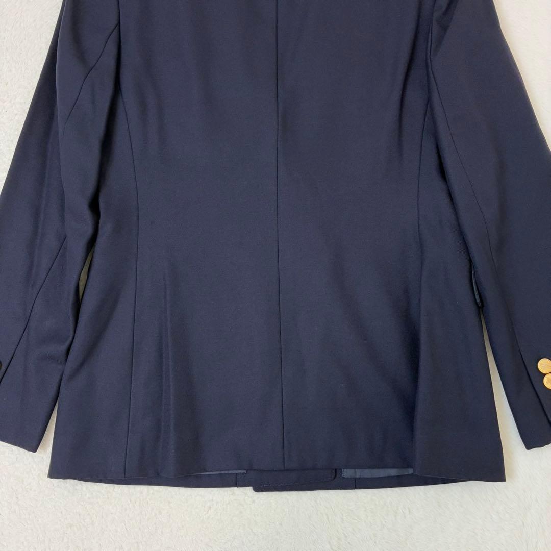 バーバリーズ　紺ブレ　金ボタン　ダブル　ブレザー　ネイビー　ジャケット　7AB
