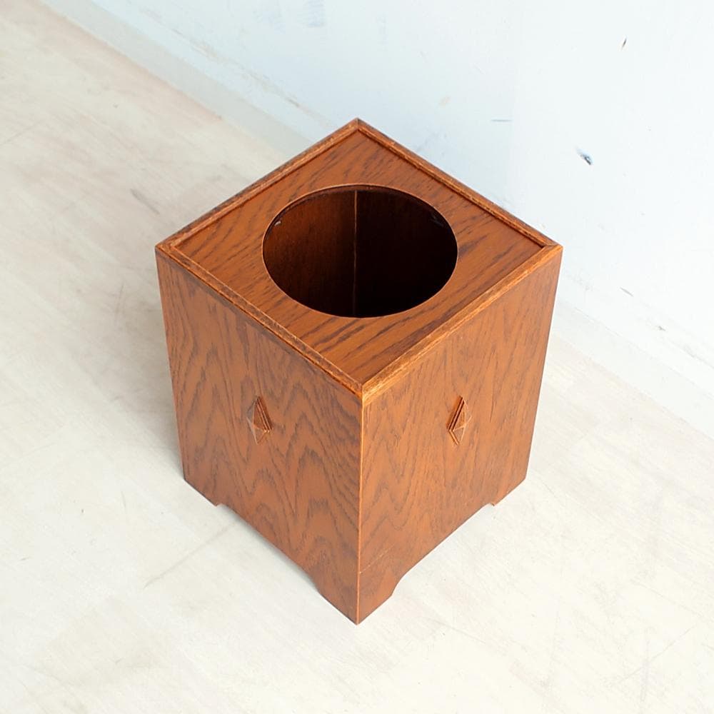 三越家具 ブルージュ オーク材 ダストボックス ゴミ箱 ZR24101