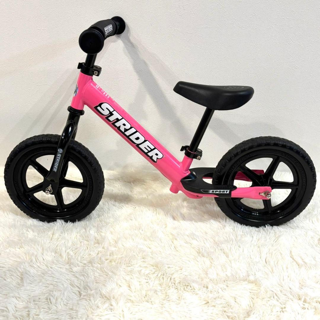 STRIDER SPORTS ピンク　ストライダー　ロングポスト付