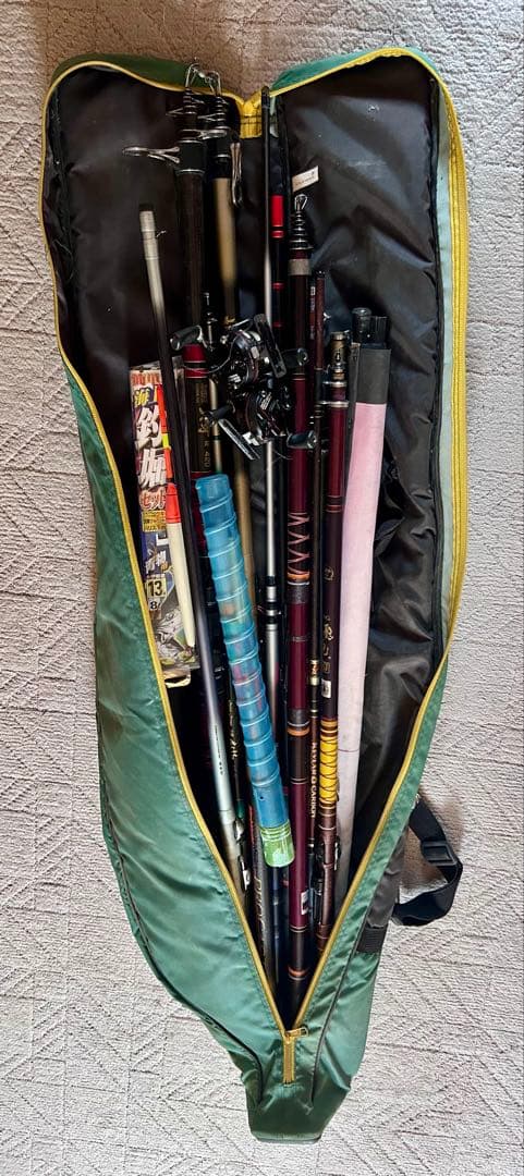 複数本(11本)チヌ竿他/浮/リール2点 ダイワ / シマノ等1式《現状渡し》